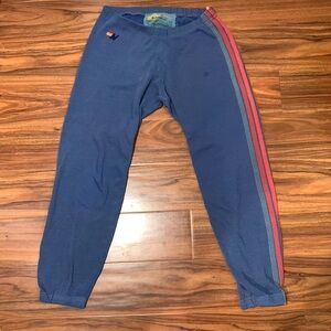 Aviator Nation 5 Stripe Sweatpants - SIZE XS